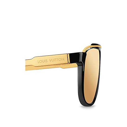 LOUIS VUITTON MASCOT Black And Gold Frame Sunglasses Z0936E Aviator  Designer  $435.00 - PicClick