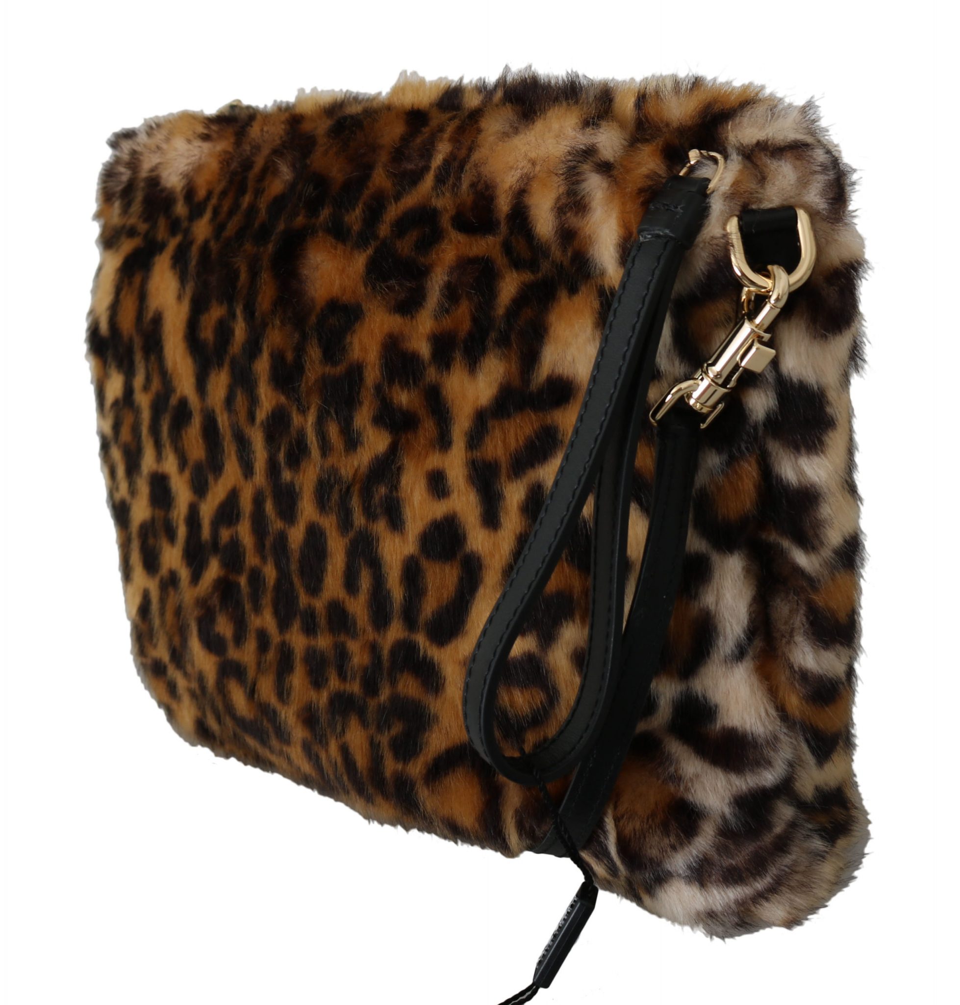 Brown Leopard Print Fur Shoulder Sling CLEO Purse - Youarrived