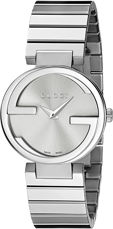 GUCCI Interlocking Small Silver Dial Ladies Watch YA133503