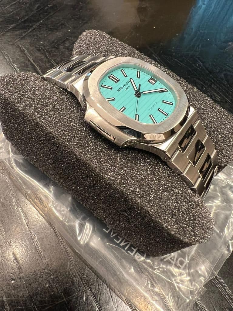 Patek Philippe Nautilus Tiffany & Co. Automatic Blue Dial Men's Watch  5711/1A-018 - Watches, Nautilus - Jomashop
